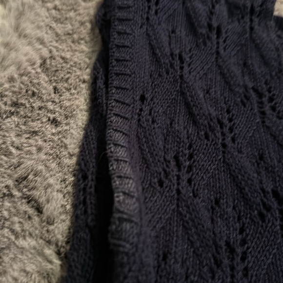 A.P.C. Tank Shell Cotton Navy Top  Open  Knit Scoop Neck SIZE medium - Picture 6 of 10